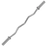 Tunturi Curlbar Curlstange 120 cm Ø 50 mm silber 10 kg