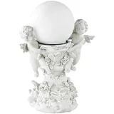 Lunartec Deko-Leuchte Engelskinder mit Solar-LED-Kugel