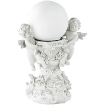 Lunartec Deko-Leuchte Engelskinder mit Solar-LED-Kugel