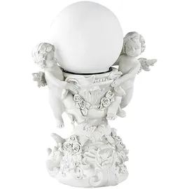 Lunartec Deko-Leuchte Engelskinder mit Solar-LED-Kugel