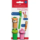 Faber-Castell Stiftkappe Grippy 3er Set Friends