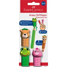 Faber-Castell Stiftkappe Grippy 3er Set Friends