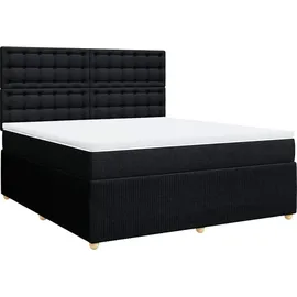 vidaXL Boxspringbett 180 x 200 cm Schwarz