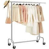 Songmics Rollgarderobe HSR11SV1 silber Metall 110,0 - 150,0 x 160,0 cm