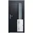 PANTO K 511 links 98 x 198 cm anthrazit/weiß