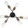 GLOBO Sarini 6-flg. 54003-6D