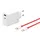 OnePlus SuperVOOC USB-C + USB-A Schnellladegerät 120W Weiß