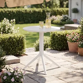 CLP Sky Gartentisch Ø 60 x 74 cm Weiß