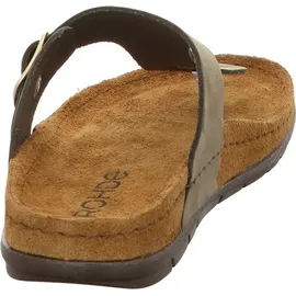 ROHDE Damen Zehentrenner Pantolette Leder Rodigo-D 5860, Größe:40 EU, Farbe:Grün