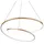 Ideal-Lux OZ 1-flg. 60 cm geschwungen Aluminium gelb