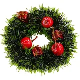 Adventskranz, Weihnachten Deko Türkranz, Bauernhaus Weihnachtskranz Türkranz, Adventsgesteck Weihnachtsgesteck Tischdeko für Adventskranz, Weihnachtskranz, Basteln (C, One Size)