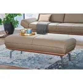 creation by rolf benz Polsterhocker »CR.420, Designhocker, Sitzhocker« in 2 Bezugsqualitäten, Holzrahmen in Eiche Natur oder Nussbaum braun