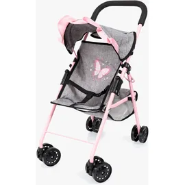 Bayer Design Puppenbuggy Grau/Rosa