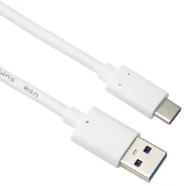 PremiumCord USB-C - USB 3.0 A (USB 3.2 Generation 2, 3A, 10Gbit/s) 2m weiß