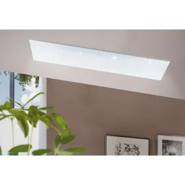 EGLO LED Deckenleuchte Calemar-S weiß 99,2 x 24,2 cm mit Kristalleffekt