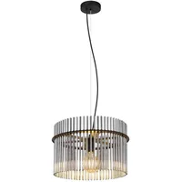 GLOBO Gorley 1-flg. 40 cm rund schwarz matt