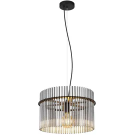 GLOBO Gorley 1-flg. 40 cm rund schwarz matt