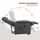 Duo Collection Aufstehsessel Mikrofaser 75 x 87 x 108 cm grau
