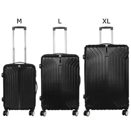 warenhandel könig Palma Koffer-Set 3-tlg. schwarz
