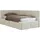 MKS JUGENDBETT ARVO 90/200 - Beige Strukture - Foam-Matratze - Links Seite