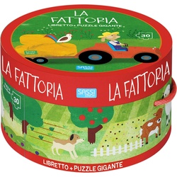Sassi La Fattoria (Puzzle Scatola Tonda e Libro) (30 Teile)