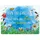 speecheese Bin im Garten Metallschild XXL in 28x38 cm mit Blumenwiese und Bienen als Dekoration für den Garten oder den Gartenzaun im Frühling