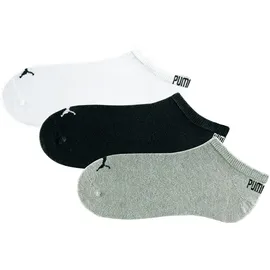 Puma Sneakersocken 3er Pack Schwarz/Weiß/Grau 39-42