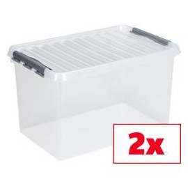 Helit Aufbewahrungsbox Sunware Q-line Transparent (B x H x T) 400 x 600 x 420mm 2St.