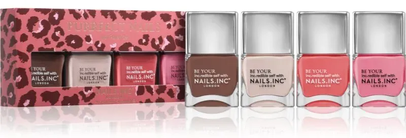 Nails Inc. Purrfect Nails Set mit Nagellacken