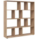 Vicco Raumteiler Pilar, Bücherregal Standregal Büroregal 12 Fächer Sonoma