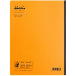Rhodia 5x Rhodia Composition Book B5/19x25cm, 80 Blatt kariert - Orange 119228C