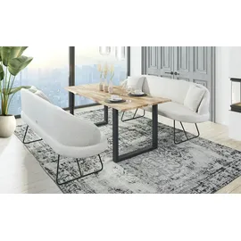 Sofa.de Sitzbank Chess Weiß 180 x 88 x 65 cm