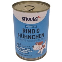 snuuts Hundefutter Dose Rind und Hühnchen mit HTMW 400g (24,93 EUR/kg)