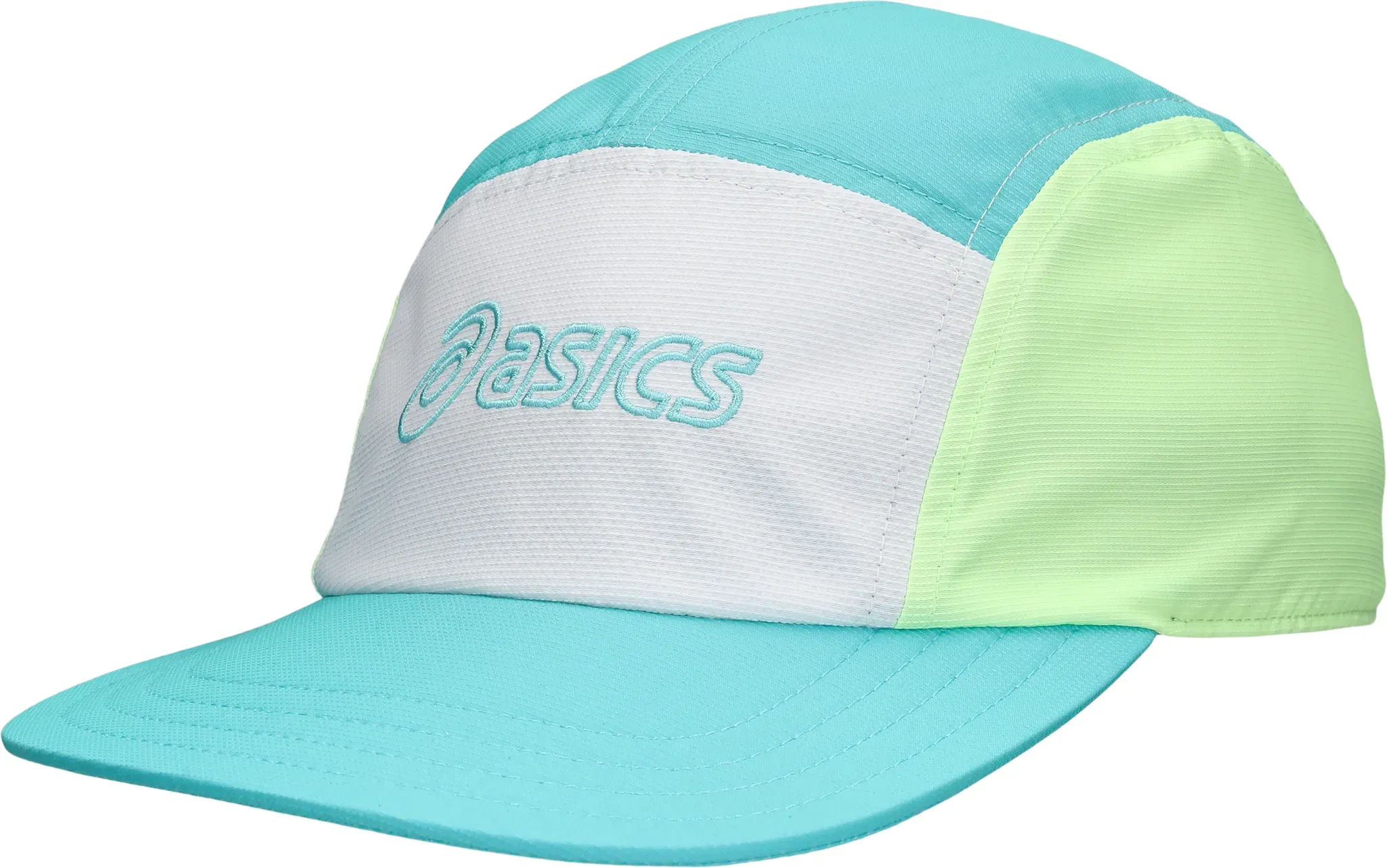 Fitted Cap ASICS, Gr. M, energy aqua,, Obermaterial: 100% Polyester, Caps, sportlicher Stil, mit gebogenem Schirm, mit verstellbarem Riemen