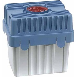 Wenko Maximex Feuchtigkeitskiller mit 5 kg Granulatblock, Raumentfeuchter, fasst bis zu 8 l Feuchtigkeit, Luftentfeuchter, Blau, Weiss