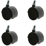 MS Beschläge Lenkrolle Möbelrolle Rolle Ø50mm M10 4er-pack