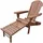 Axi Alexa Adirondackstuhl mit Fußteil 147 x 78,5 x 89 cm braun