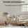 fudajo Kratzbaum Zweigdesign 80 cm grau/weiß
