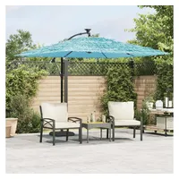 VidaXL Sonnenschirm mit Stahlmast Blau 269x269x235 cm