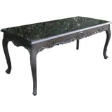 Casa Padrino Barock Esstisch Schwarz 140cm - Esszimmer Tisch - Sondermodell