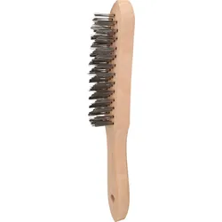 Brilliant Tools Stahl-Handdrahtbürste 4-reihig, 290mm Drahtbürste, Bremssattelreinigung,Drahtbürste  BT706002