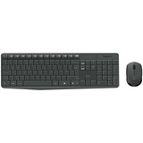 Logitech MK235 Tastatur Maus enthalten USB AZERTY Belgisch Grau