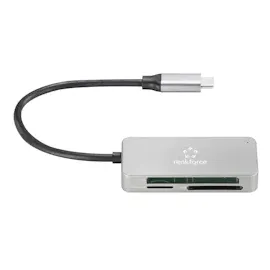Renkforce RF-PCR-210 Externer Speicherkartenleser USB-C® (USB 3.2 Gen 1) Silber