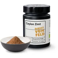 Direkt vom Feld | Ceylon-Zimt | BIO, gemahlen (75g inkl. Aromaglas)