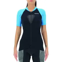 Uyn Granfondo kurzarm Fahrradtrikot Damen blackboard/danube blue S