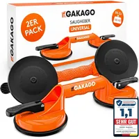 Gakago Saugheber (2er Pack) - rutschfeste Sauggriffe - 120kg