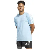 adidas Own The Run E 3S Laufshirt Herren, Hellblau, Größe M