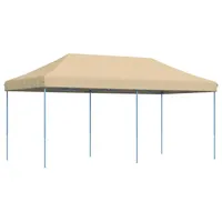 VidaXL Partyzelt Faltbar Pop-Up Beige 580x292x315 cm