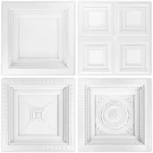Grand Decor Deckenpaneel R210 Weiß 2 St. 60 x 60 cm