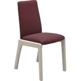 Stressless® Polsterstuhl Laurel, Low Back, Größe M, mit abgerundeten Beinen in Eiche gekalkt rot